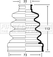 First Line FCB2709 - Joint-soufflet, arbre de commande cwaw.fr