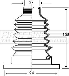 First Line FCB2788 - Joint-soufflet, arbre de commande cwaw.fr