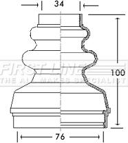 First Line FCB2736 - Joint-soufflet, arbre de commande cwaw.fr