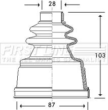 First Line FCB2775 - Joint-soufflet, arbre de commande cwaw.fr