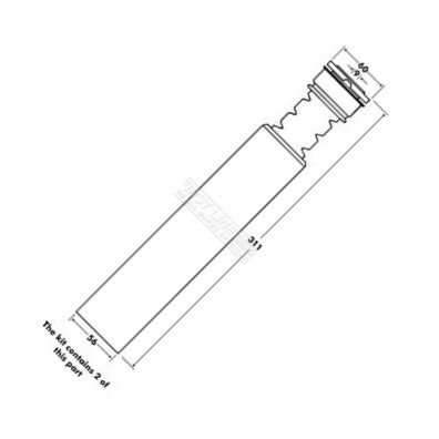 First Line FPK7106 - Kit de protection contre la poussière, amortisseur cwaw.fr