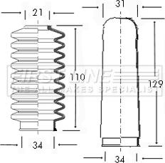 First Line FSG3005 - Jeu de joints-soufflets, direction cwaw.fr