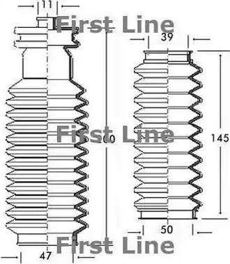 First Line FSG3081 - Jeu de joints-soufflets, direction cwaw.fr