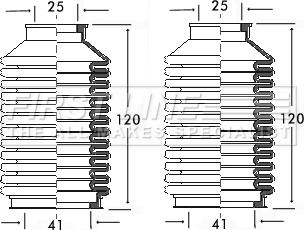 First Line FSG3083 - Jeu de joints-soufflets, direction cwaw.fr