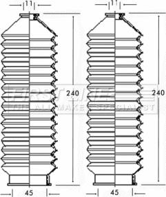 First Line FSG3199 - Jeu de joints-soufflets, direction cwaw.fr