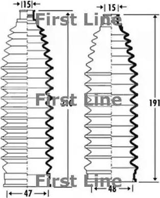 First Line FSG3348 - Jeu de joints-soufflets, direction cwaw.fr