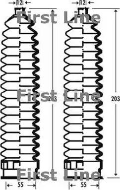 First Line FSG3292 - Jeu de joints-soufflets, direction cwaw.fr