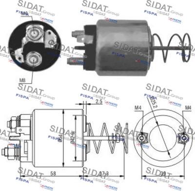 Fispa BF010002A2 - Contacteur, démarreur cwaw.fr