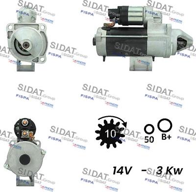 Fispa S12BH0663A2 - Démarreur cwaw.fr