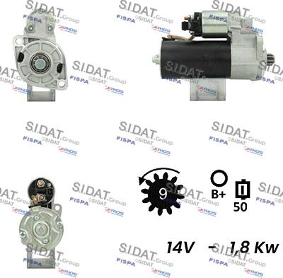 Fispa S12BH0255A2 - Démarreur cwaw.fr