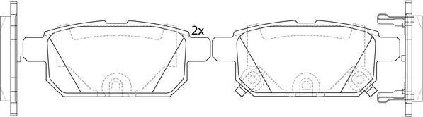 FIT FP9212 - Kit de plaquettes de frein, frein à disque cwaw.fr