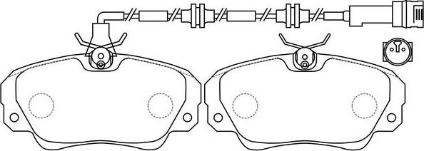 FIT FP4280E - Kit de plaquettes de frein, frein à disque cwaw.fr