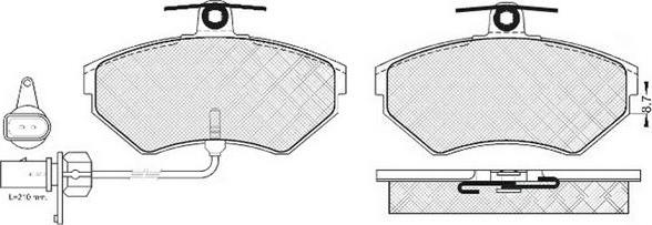 BOSCH 986494021 - Kit de plaquettes de frein, frein à disque cwaw.fr