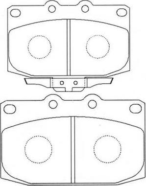 FIT FP5154 - Kit de plaquettes de frein, frein à disque cwaw.fr