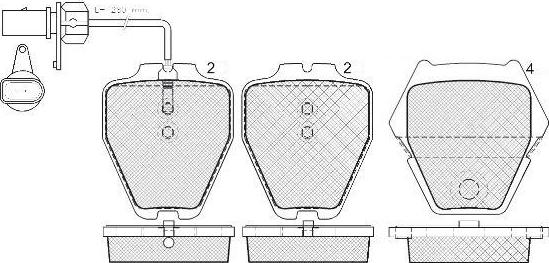 FIT FP0912E - Kit de plaquettes de frein, frein à disque cwaw.fr