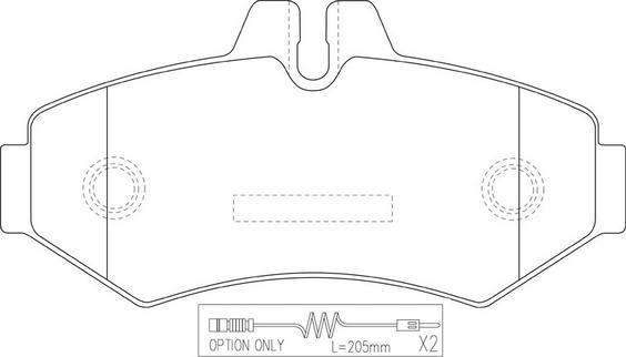 FIT FP0928E - Kit de plaquettes de frein, frein à disque cwaw.fr