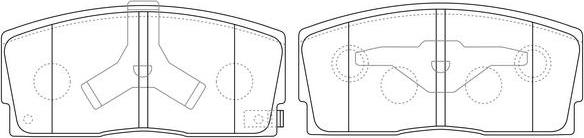 FIT FP0456 - Kit de plaquettes de frein, frein à disque cwaw.fr