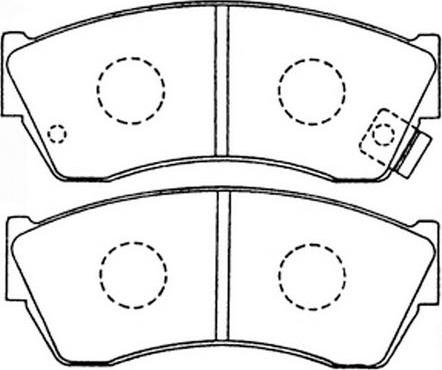 FIT FP0451 - Kit de plaquettes de frein, frein à disque cwaw.fr