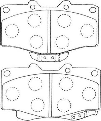 FIT FP0436 - Kit de plaquettes de frein, frein à disque cwaw.fr