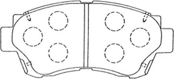 FIT FP0476 - Kit de plaquettes de frein, frein à disque cwaw.fr