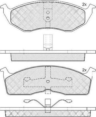 FIT FP0591 - Kit de plaquettes de frein, frein à disque cwaw.fr