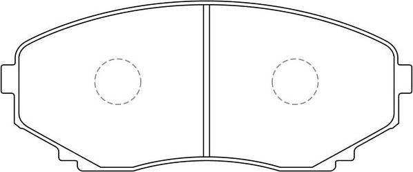 FIT FP0551 - Kit de plaquettes de frein, frein à disque cwaw.fr