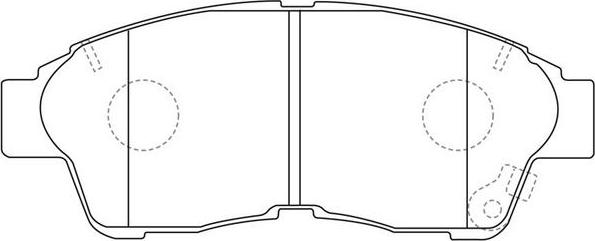 FIT FP0562 - Kit de plaquettes de frein, frein à disque cwaw.fr