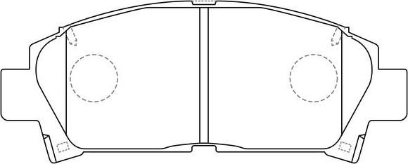 FIT FP0582 - Kit de plaquettes de frein, frein à disque cwaw.fr