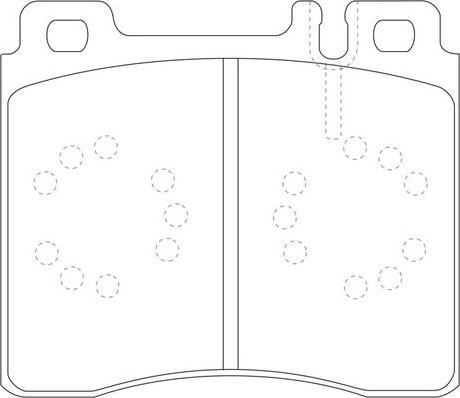 FIT FP0577 - Kit de plaquettes de frein, frein à disque cwaw.fr