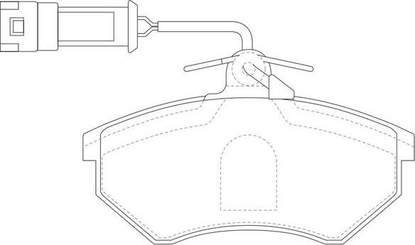 FIT FP0696E - Kit de plaquettes de frein, frein à disque cwaw.fr