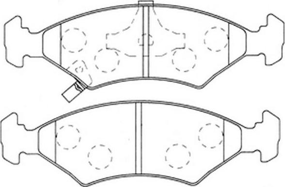 FIT FP0649 - Kit de plaquettes de frein, frein à disque cwaw.fr