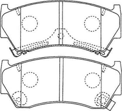 FIT FP0668 - Kit de plaquettes de frein, frein à disque cwaw.fr