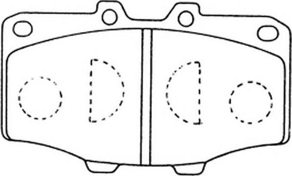 FIT FP0137 - Kit de plaquettes de frein, frein à disque cwaw.fr