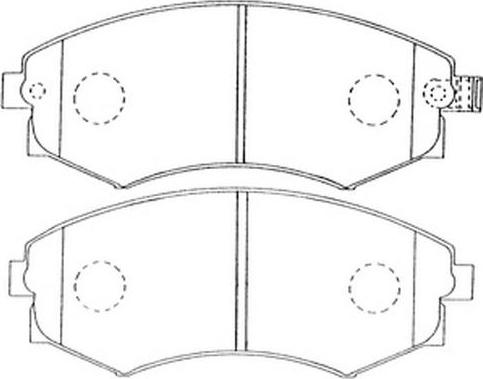 FIT FP0887 - Kit de plaquettes de frein, frein à disque cwaw.fr