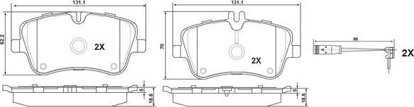 FIT FP0872E - Kit de plaquettes de frein, frein à disque cwaw.fr