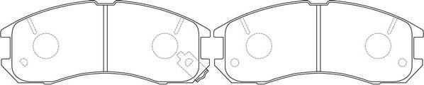 FIT FP0399 - Kit de plaquettes de frein, frein à disque cwaw.fr