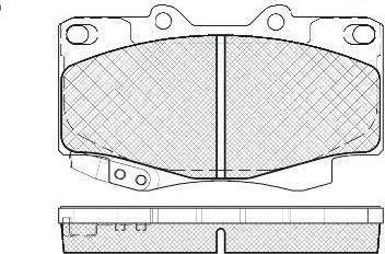 FIT FP0799 - Kit de plaquettes de frein, frein à disque cwaw.fr