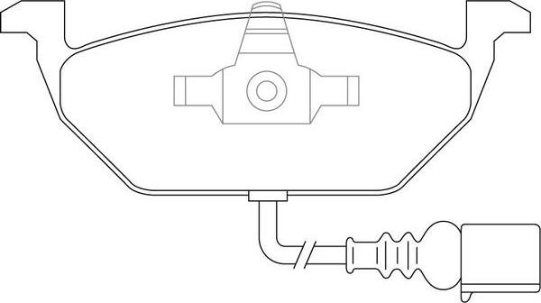 FIT FP0768E - Kit de plaquettes de frein, frein à disque cwaw.fr