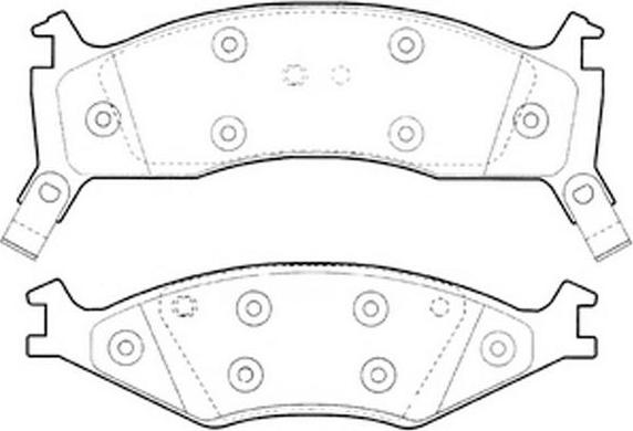 FIT FP0719 - Kit de plaquettes de frein, frein à disque cwaw.fr