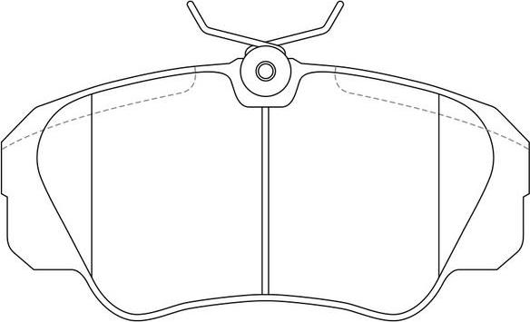 FIT FP0720 - Kit de plaquettes de frein, frein à disque cwaw.fr