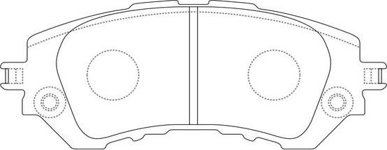 FIT FP1950 - Kit de plaquettes de frein, frein à disque cwaw.fr