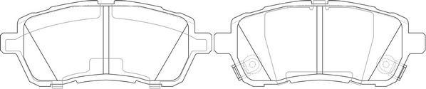 FIT FP1454 - Kit de plaquettes de frein, frein à disque cwaw.fr