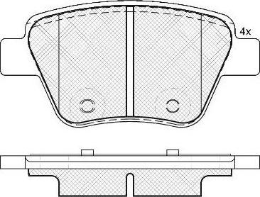 FIT FP1456 - Kit de plaquettes de frein, frein à disque cwaw.fr