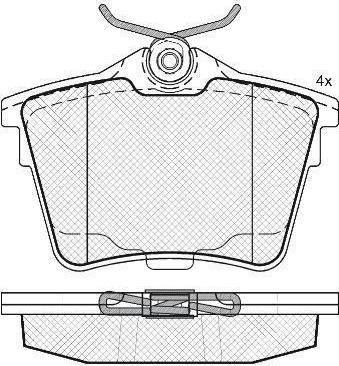 FIT FP1486 - Kit de plaquettes de frein, frein à disque cwaw.fr