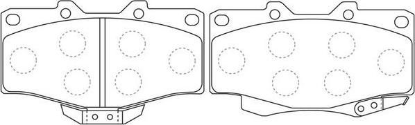 FIT FP1436 - Kit de plaquettes de frein, frein à disque cwaw.fr