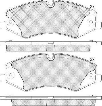 FIT FP1425 - Kit de plaquettes de frein, frein à disque cwaw.fr