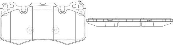 FIT FP1426 - Kit de plaquettes de frein, frein à disque cwaw.fr