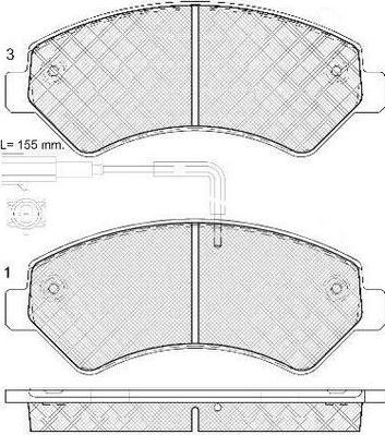 FIT FP1540E - Kit de plaquettes de frein, frein à disque cwaw.fr