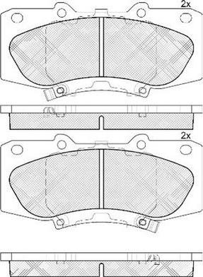 FIT FP1567 - Kit de plaquettes de frein, frein à disque cwaw.fr