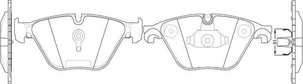 FIT FP1505 - Kit de plaquettes de frein, frein à disque cwaw.fr